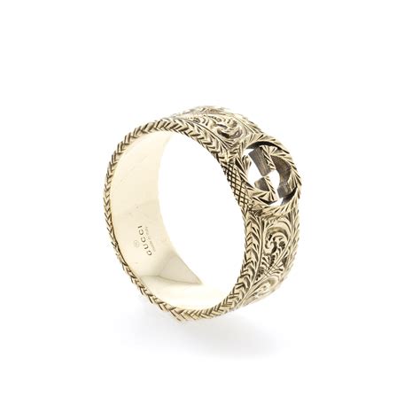 gucci ring 18k|gucci interlocking ring 18k.